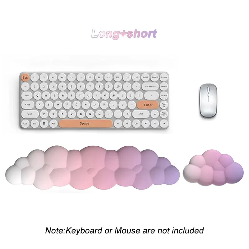 Ergonomic Memory Foam Keyboard & Mouse Wrist Rest Set