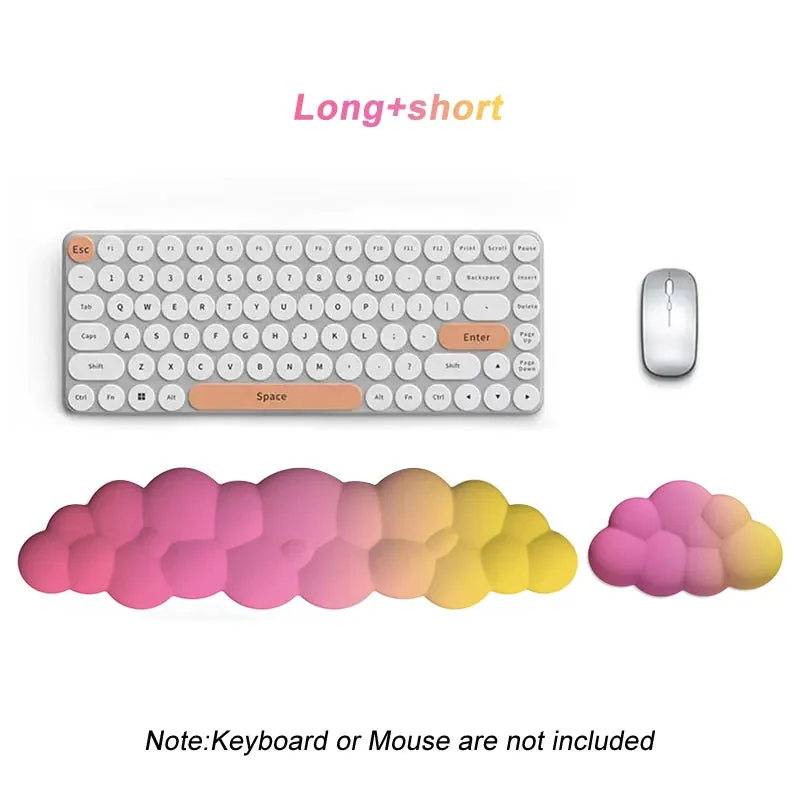 Ergonomic Memory Foam Keyboard & Mouse Wrist Rest Set