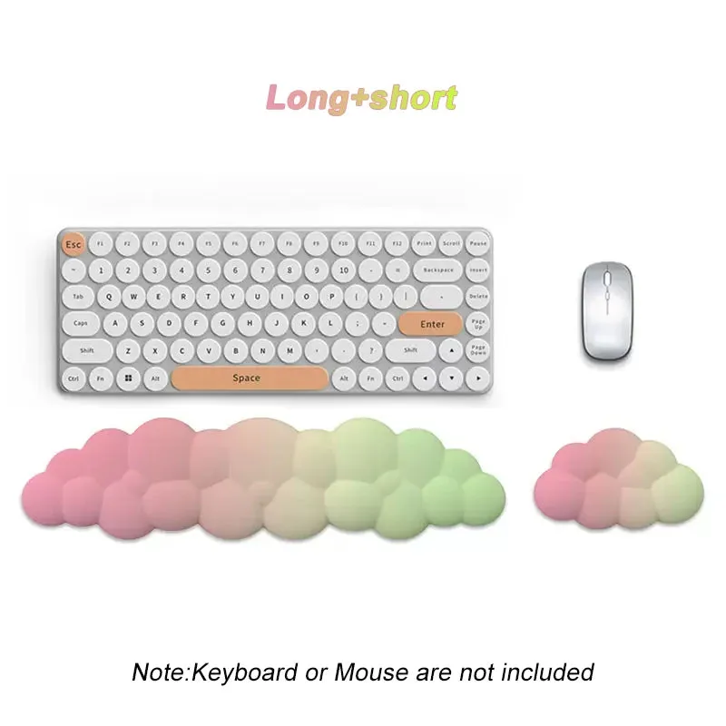 Ergonomic Memory Foam Keyboard & Mouse Wrist Rest Set