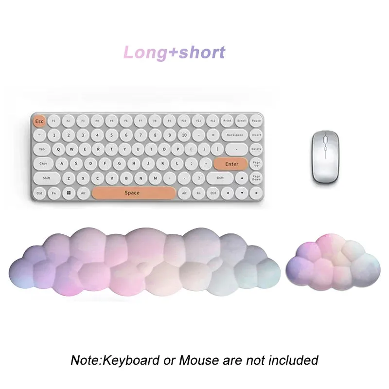 Ergonomic Memory Foam Keyboard & Mouse Wrist Rest Set