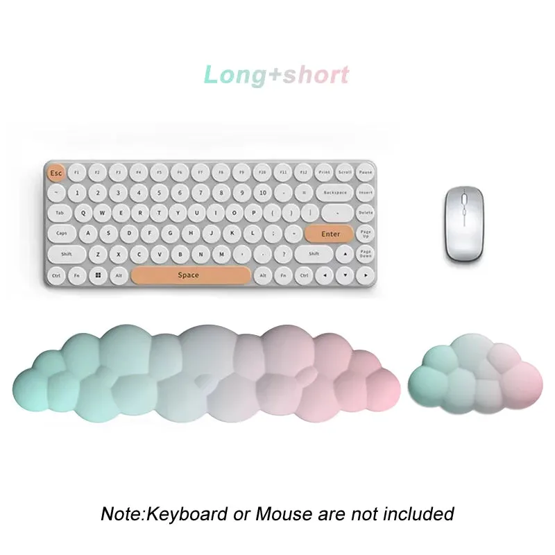Ergonomic Memory Foam Keyboard & Mouse Wrist Rest Set