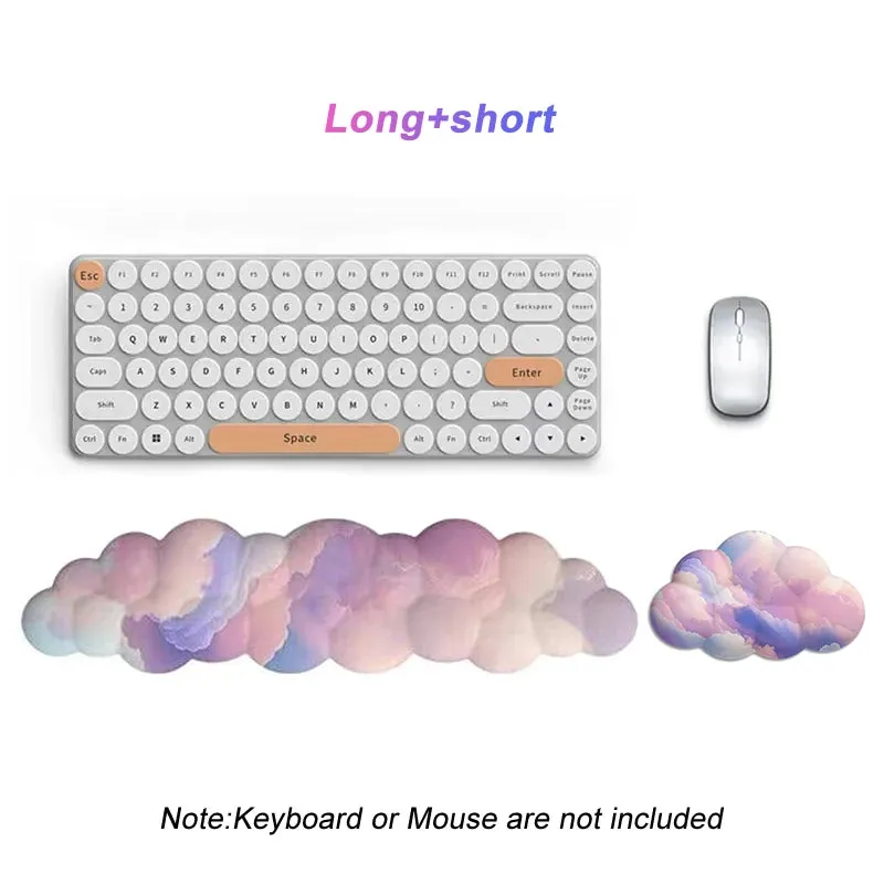 Ergonomic Memory Foam Keyboard & Mouse Wrist Rest Set