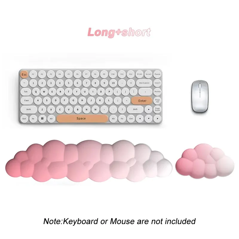Ergonomic Memory Foam Keyboard & Mouse Wrist Rest Set