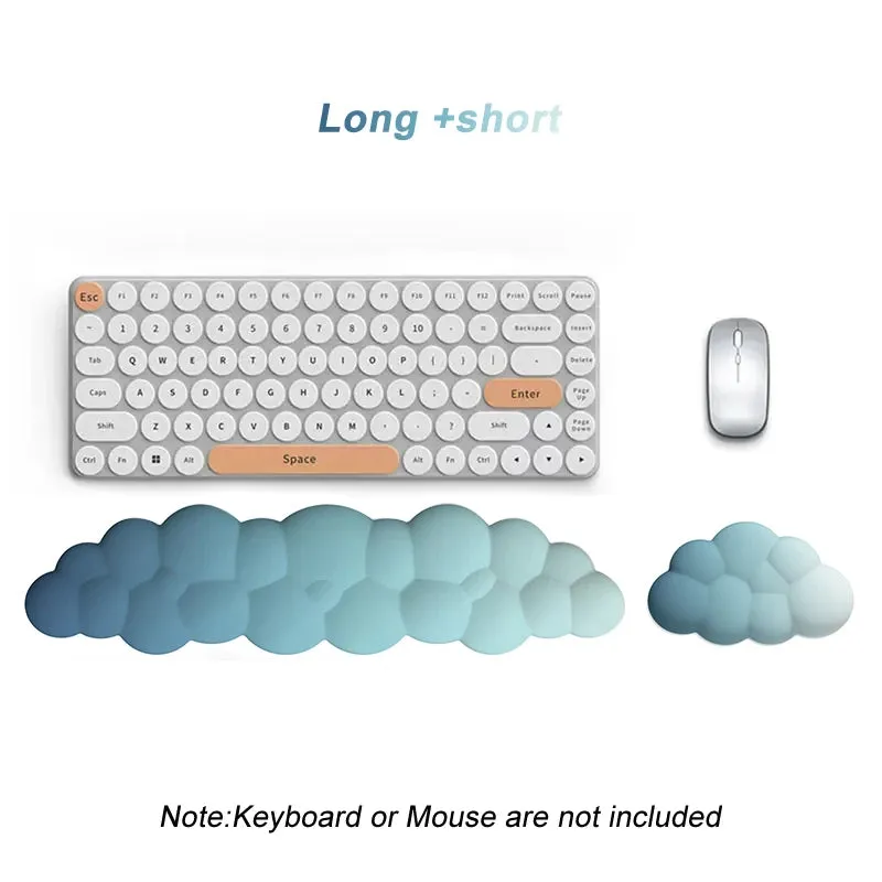 Ergonomic Memory Foam Keyboard & Mouse Wrist Rest Set