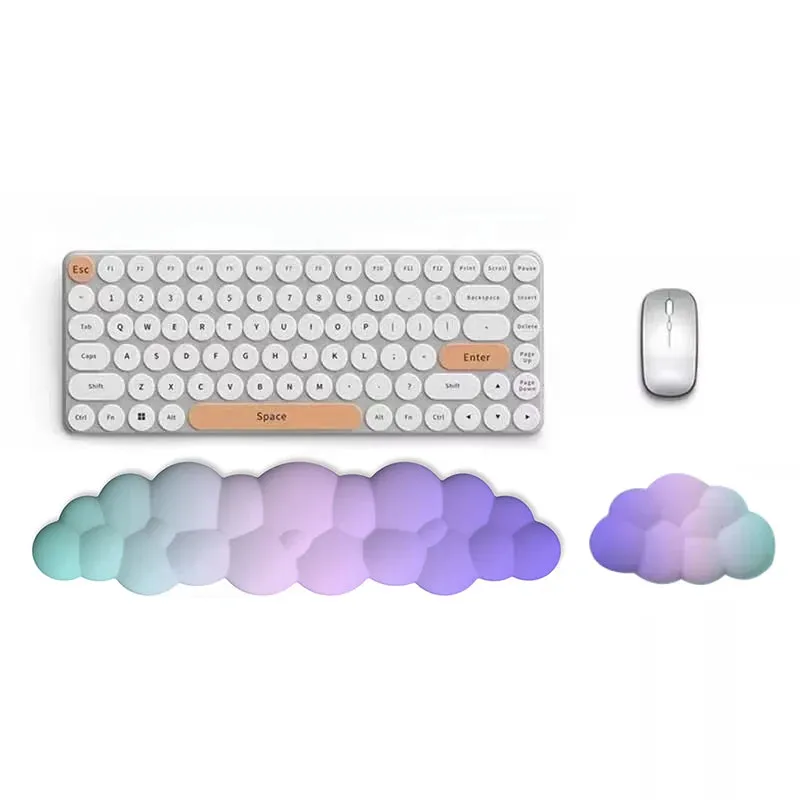 Ergonomic Memory Foam Keyboard & Mouse Wrist Rest Set
