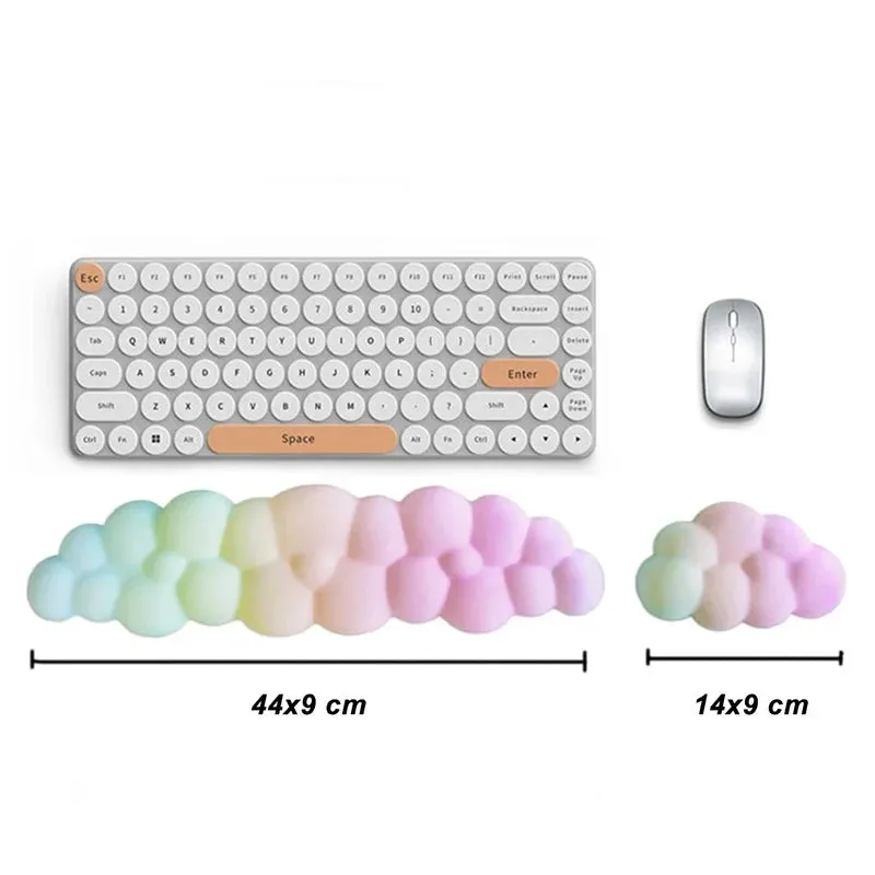 Ergonomic Memory Foam Keyboard & Mouse Wrist Rest Set