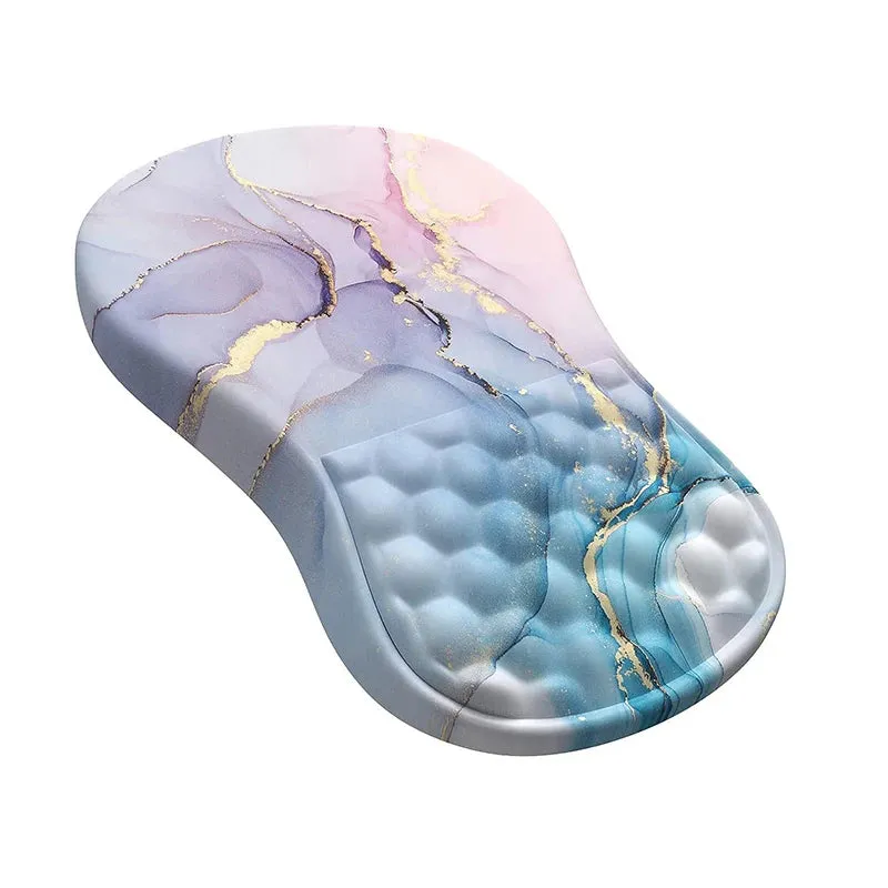 Ergonomic Memory Foam Mouse Pad with Wrist Rest - Pain Relief Support