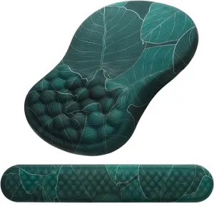 Ergonomic Memory Foam Mouse Pad with Wrist Rest - Pain Relief Support