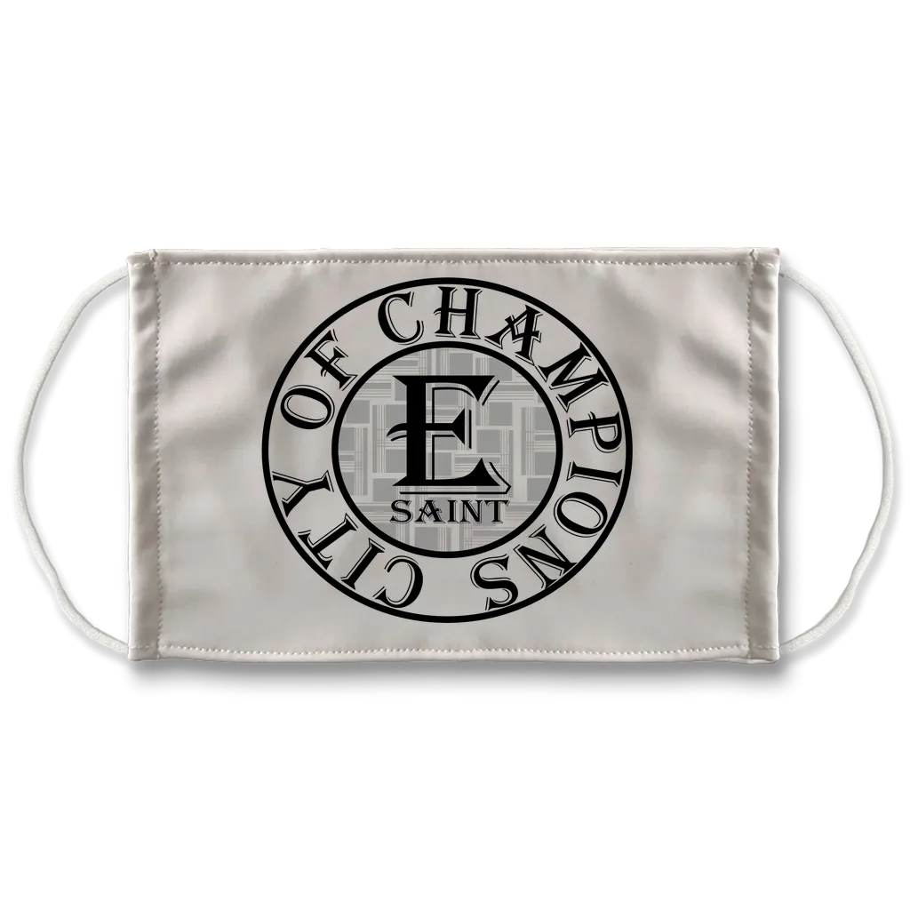 ES-Black-Silver Sublimation Face Mask
