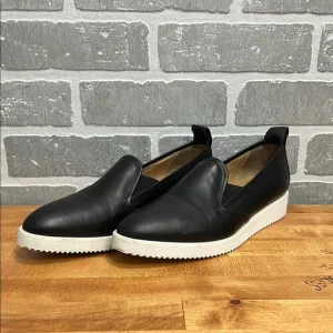 Everlane The Street Pointed Toe Italian Leather Slip On Shoe Size 9 Black
