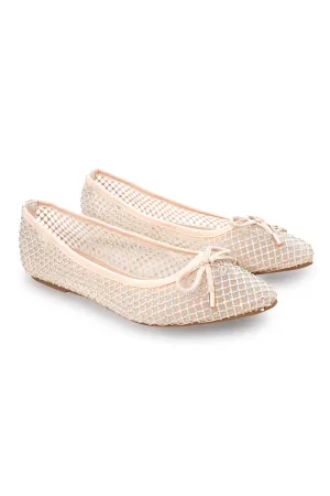 Fiona Flat Shoes - Beige
