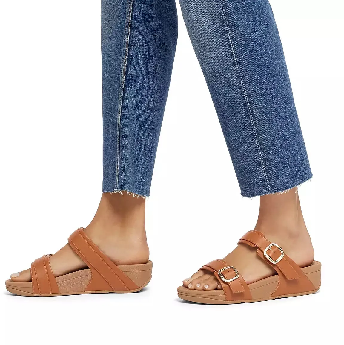 FitFlop LULU Adjustable Leather Slides