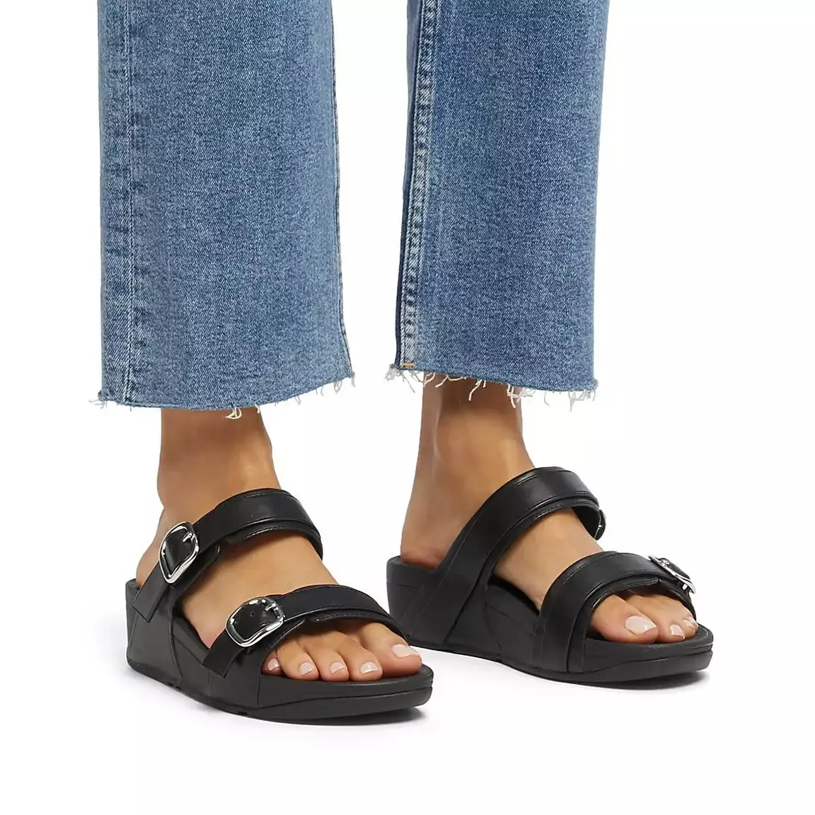 FitFlop LULU Adjustable Leather Slides