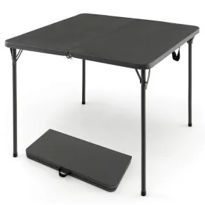 Folding Camping Table with All-Weather HDPE Tabletop and Rustproof Steel Frame-G