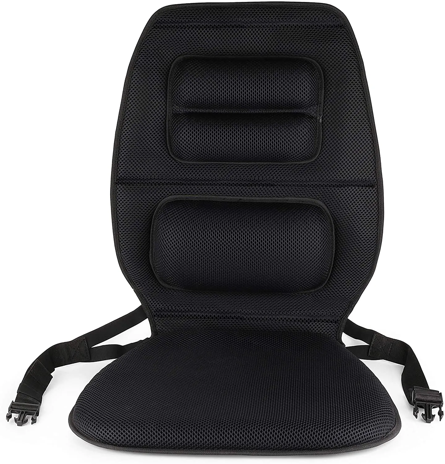 FOMI Premium Gel Cushion and Firm Back Support | Seat Cushion Pad and Upper Lower Thoracic and Lumbar Pillow for Car