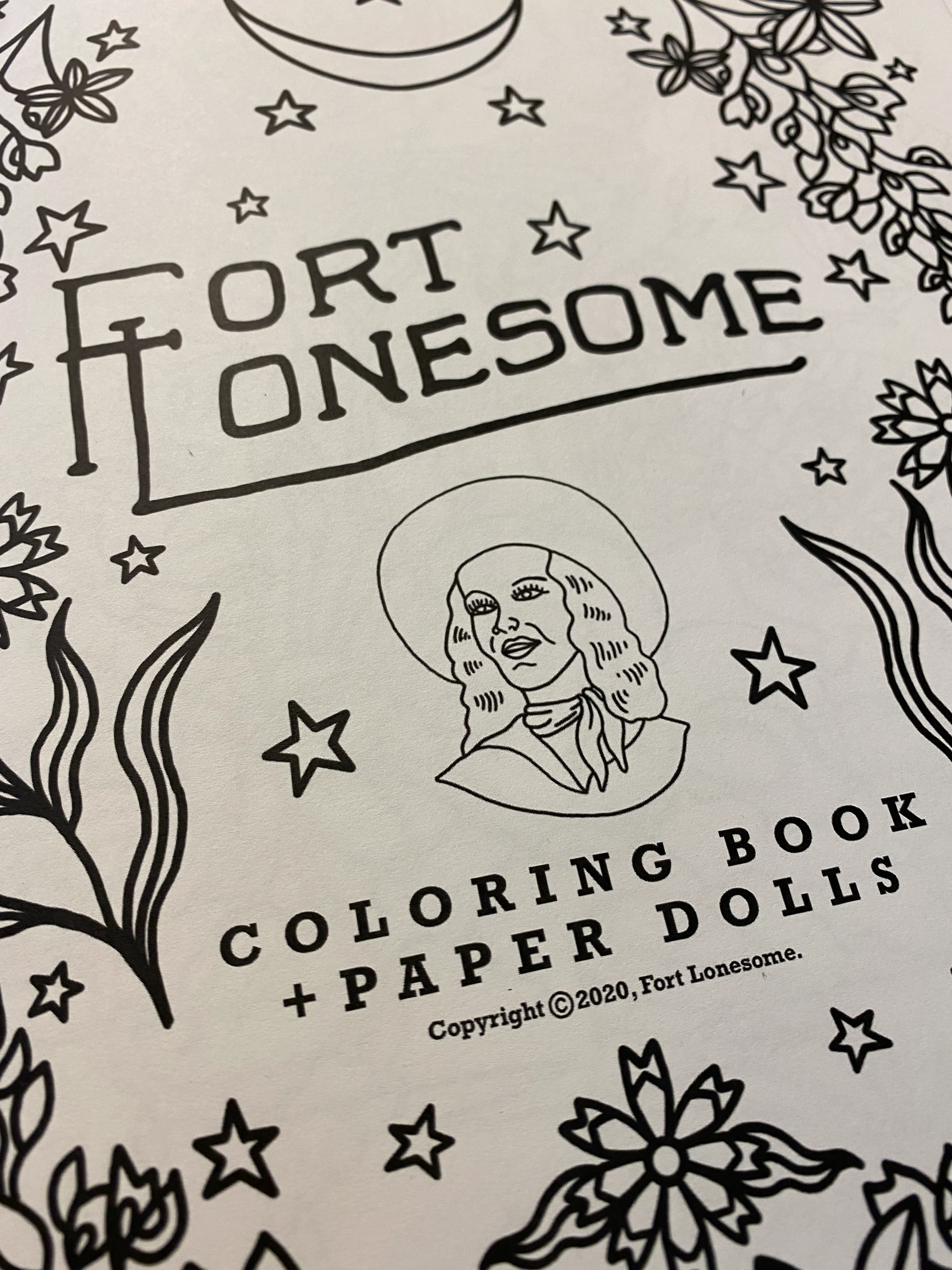 Fort Lonesome Coloring Book   Paper Dolls