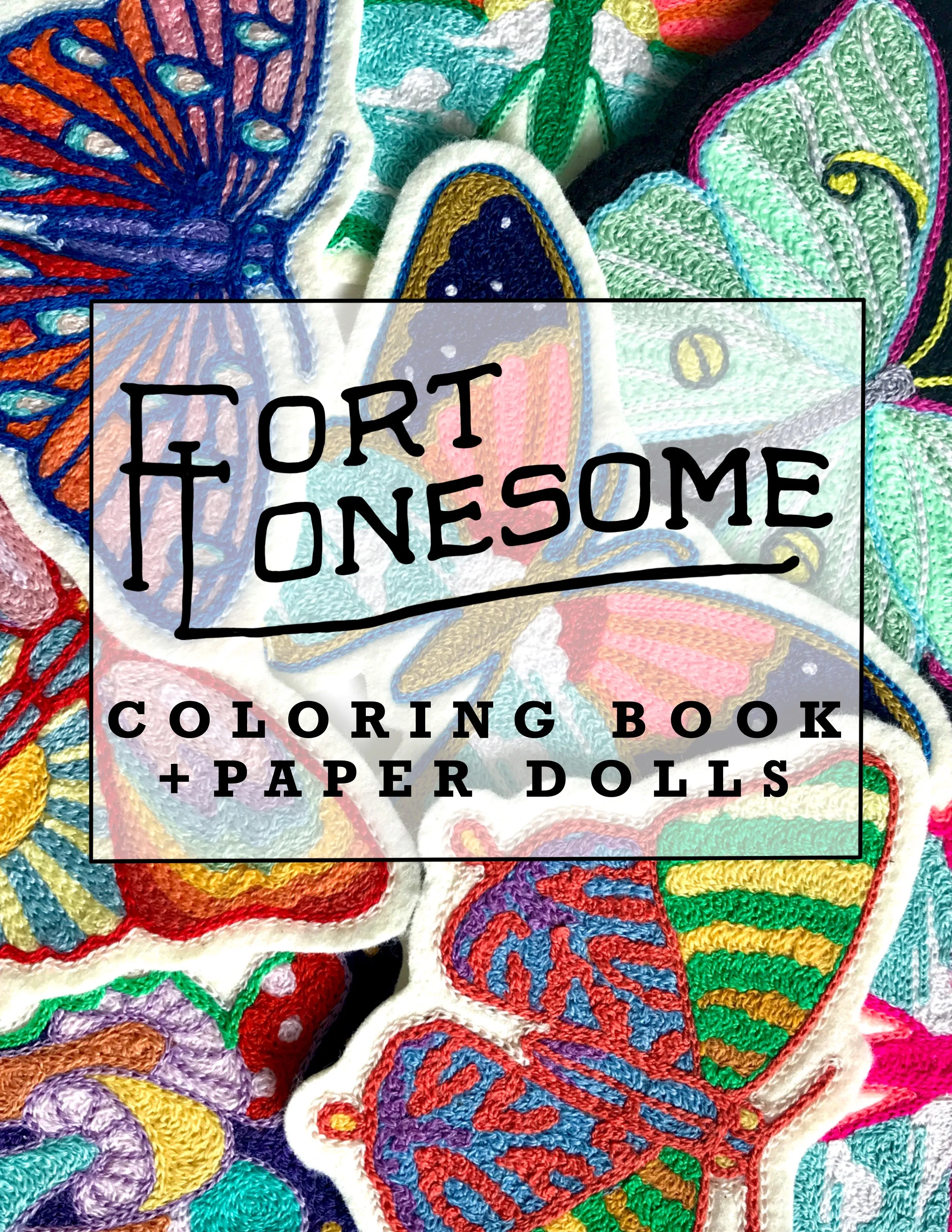 Fort Lonesome Coloring Book   Paper Dolls
