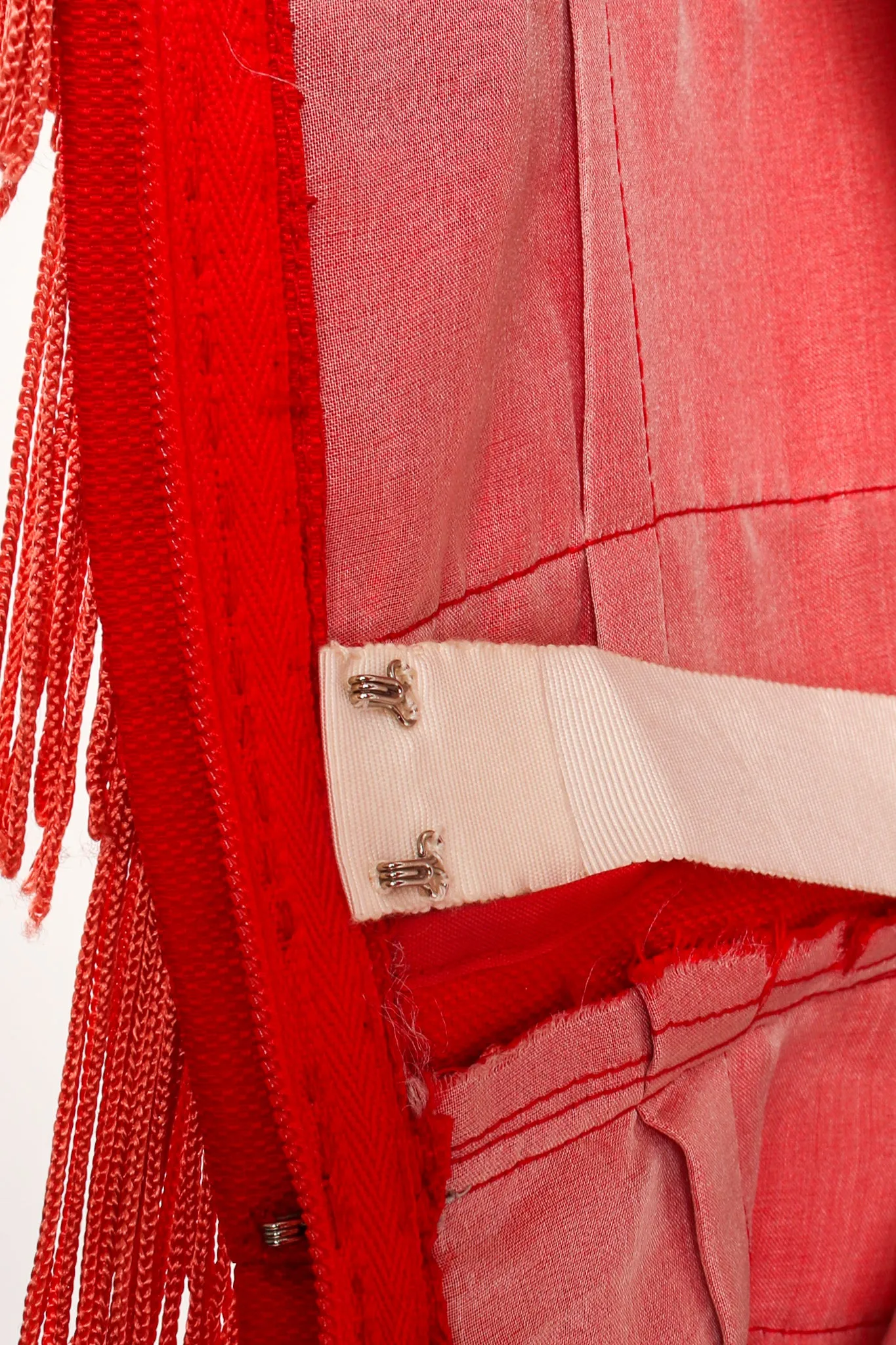 Fringed Sleeveless Shirt Dress