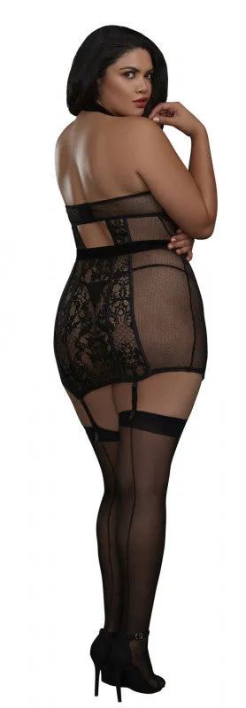 Garter Slip - 1x - Black