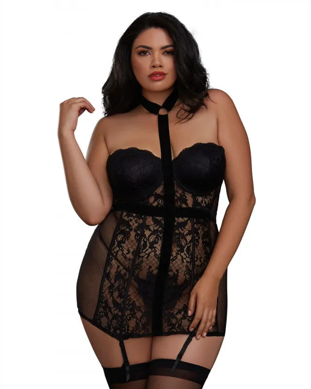 Garter Slip - 3x - Black