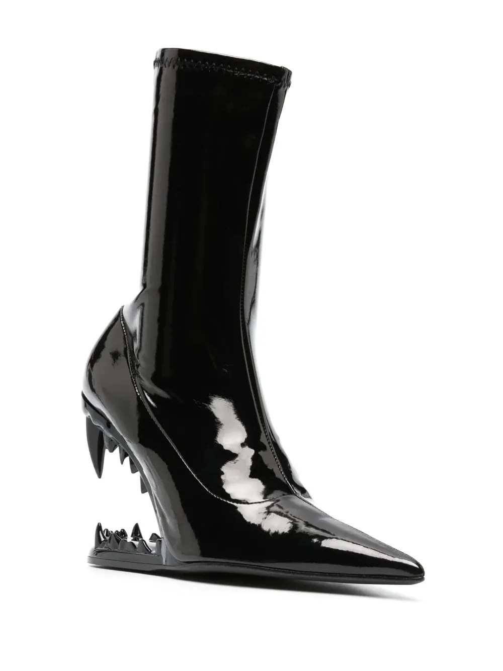 GCDS Morso 120mm vinyl ankle boots