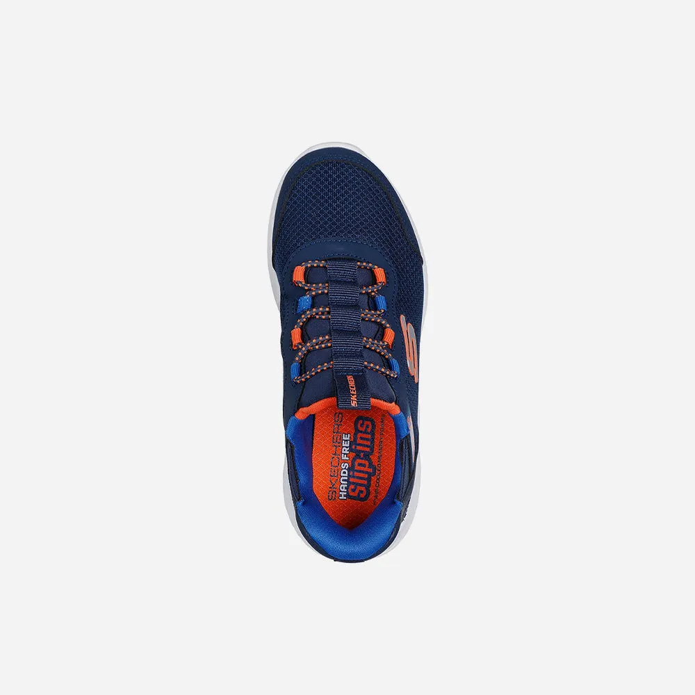 Giày Sneaker Bé Trai Skechers Bounder - Xanh Navy