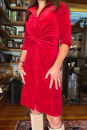Gretchen Scott  | Twist and Shout Dress- Red Velvet