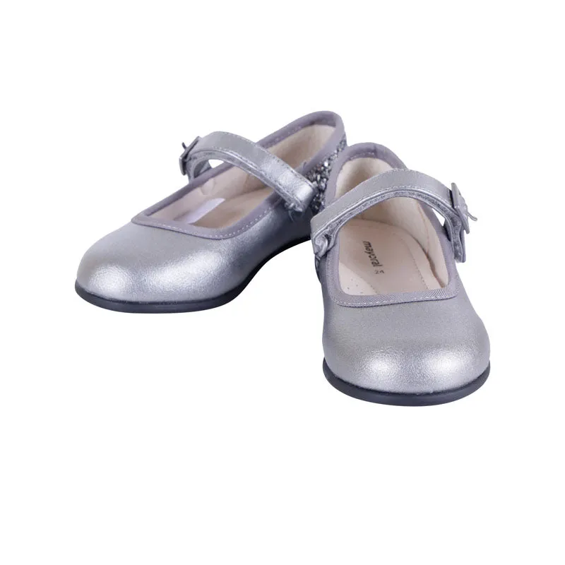 Grey Ecofriends Glitter Mary Jane Shoes