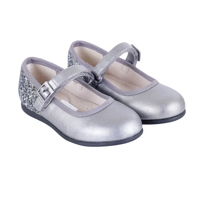 Grey Ecofriends Glitter Mary Jane Shoes