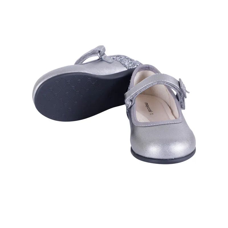 Grey Ecofriends Glitter Mary Jane Shoes