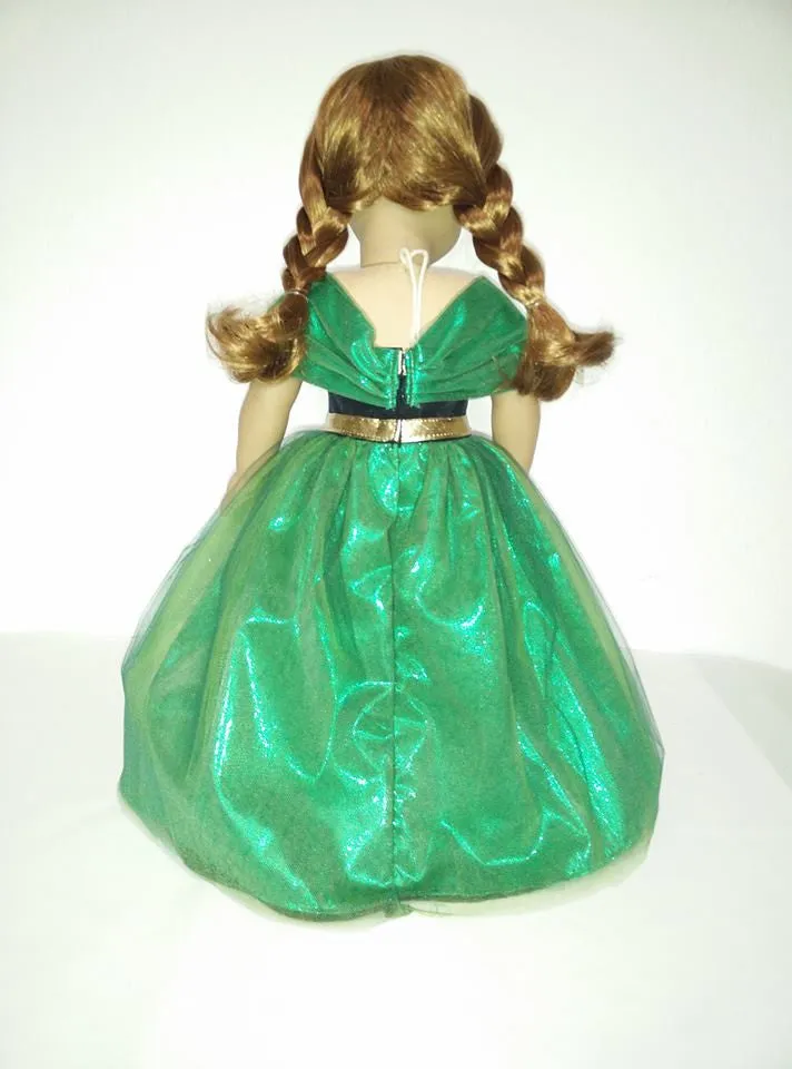 Handmade Princess Princess Anna (Frozen) dress for American Girl Doll
