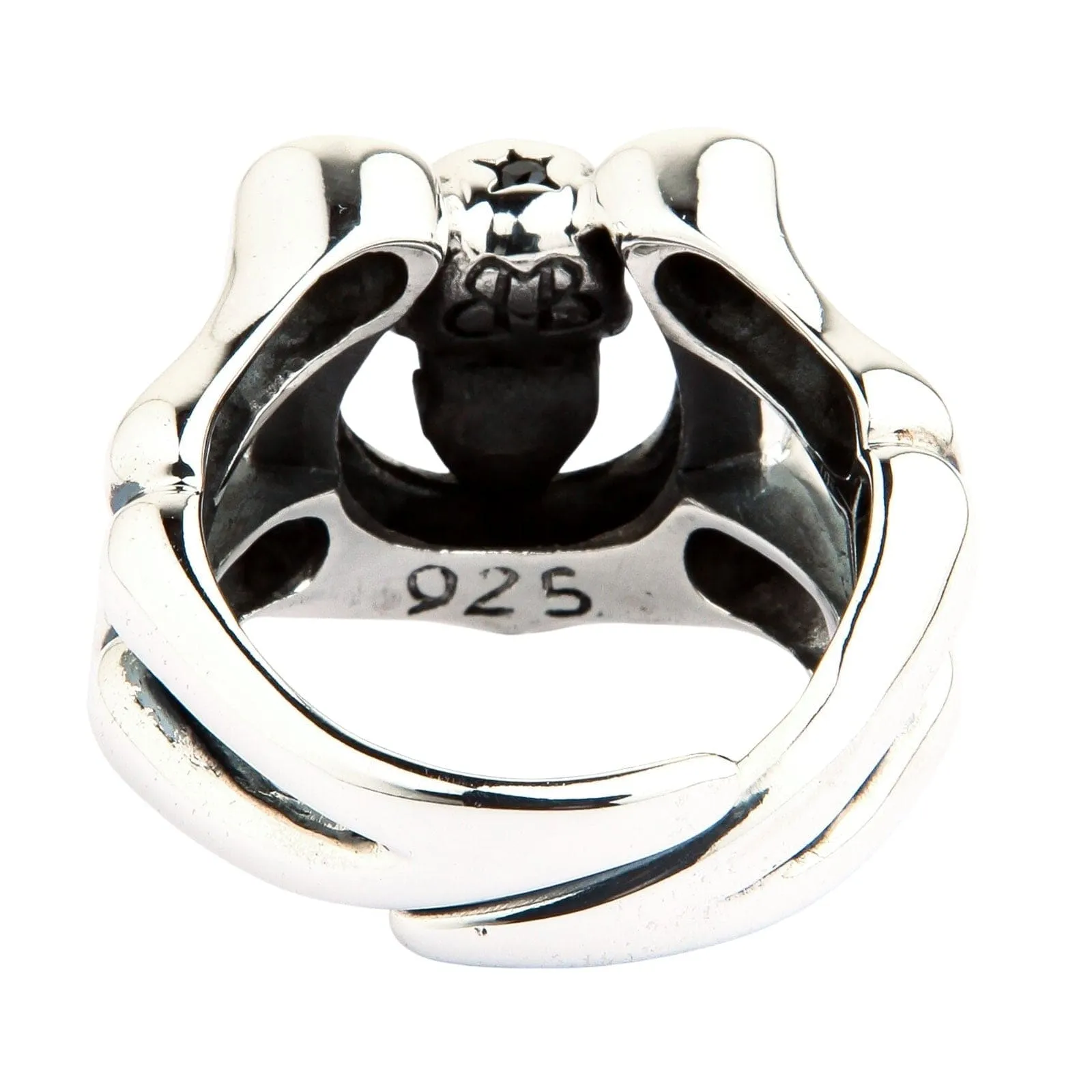 Horseshoe Sterling Silver Skull Biker Rings