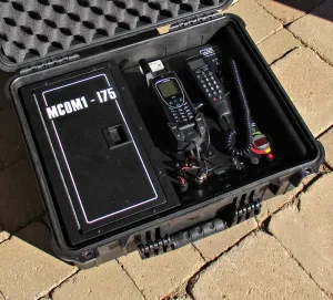 Iridium Flyaway Kit MCOM1 i75 for ASE Bearcat docking station ASE ASE-9575A-HQ-DOD