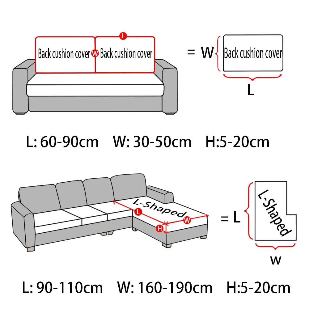 Jacquard Elastic Sofa Seat Cover Stylish Living Room Protection