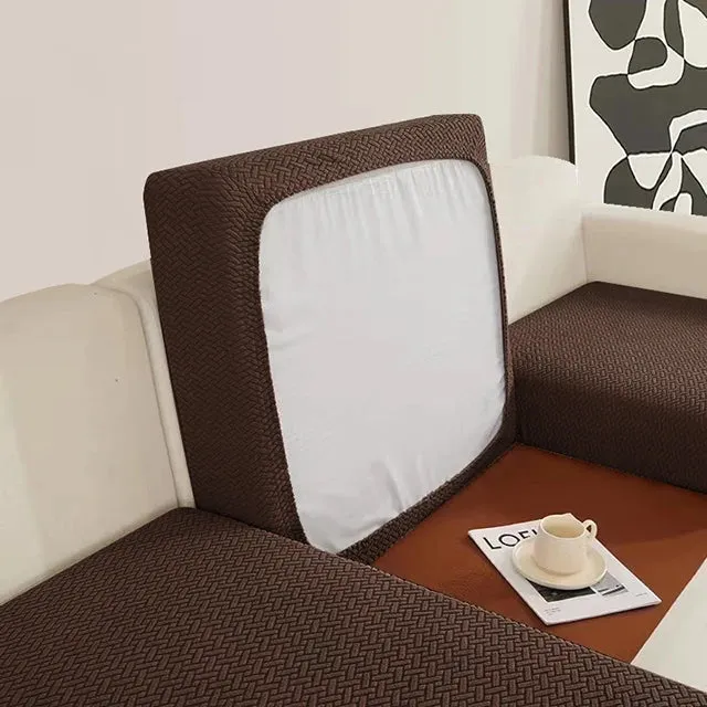 Jacquard Elastic Sofa Seat Cover Stylish Living Room Protection