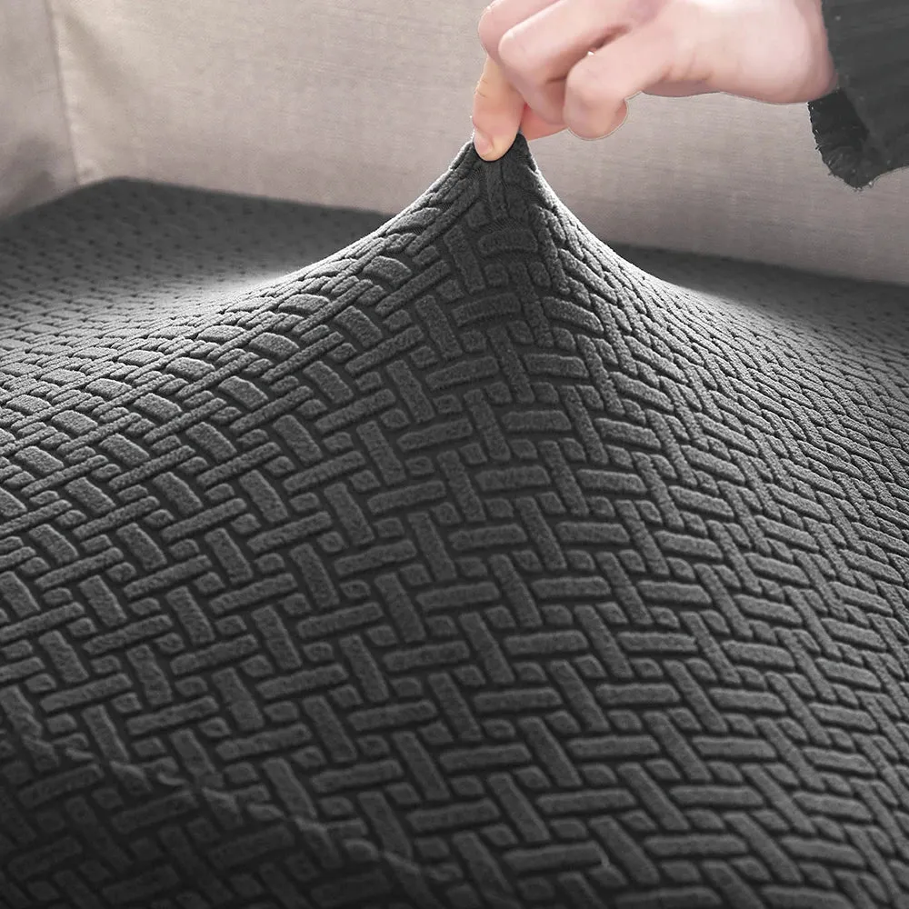 Jacquard Elastic Sofa Seat Cover Stylish Living Room Protection