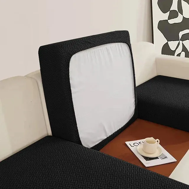 Jacquard Elastic Sofa Seat Cover Stylish Living Room Protection