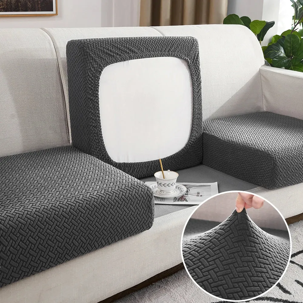 Jacquard Elastic Sofa Seat Cover Stylish Living Room Protection