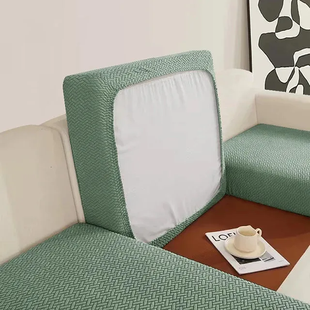 Jacquard Elastic Sofa Seat Cover Stylish Living Room Protection
