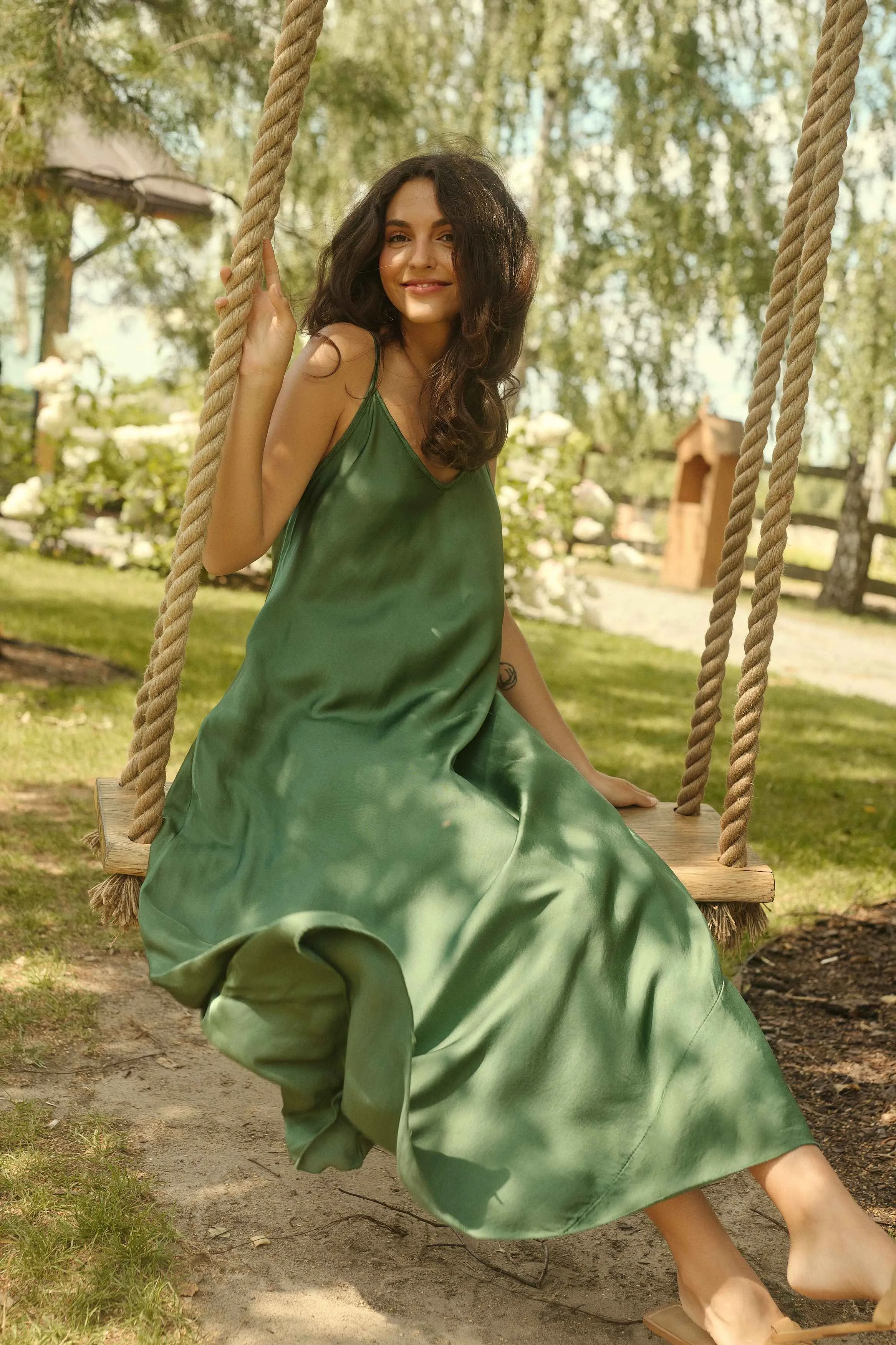 Jade Mirage maxi dress