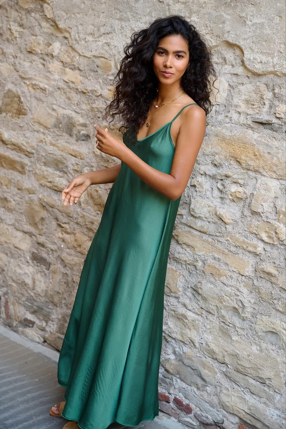 Jade Mirage maxi dress