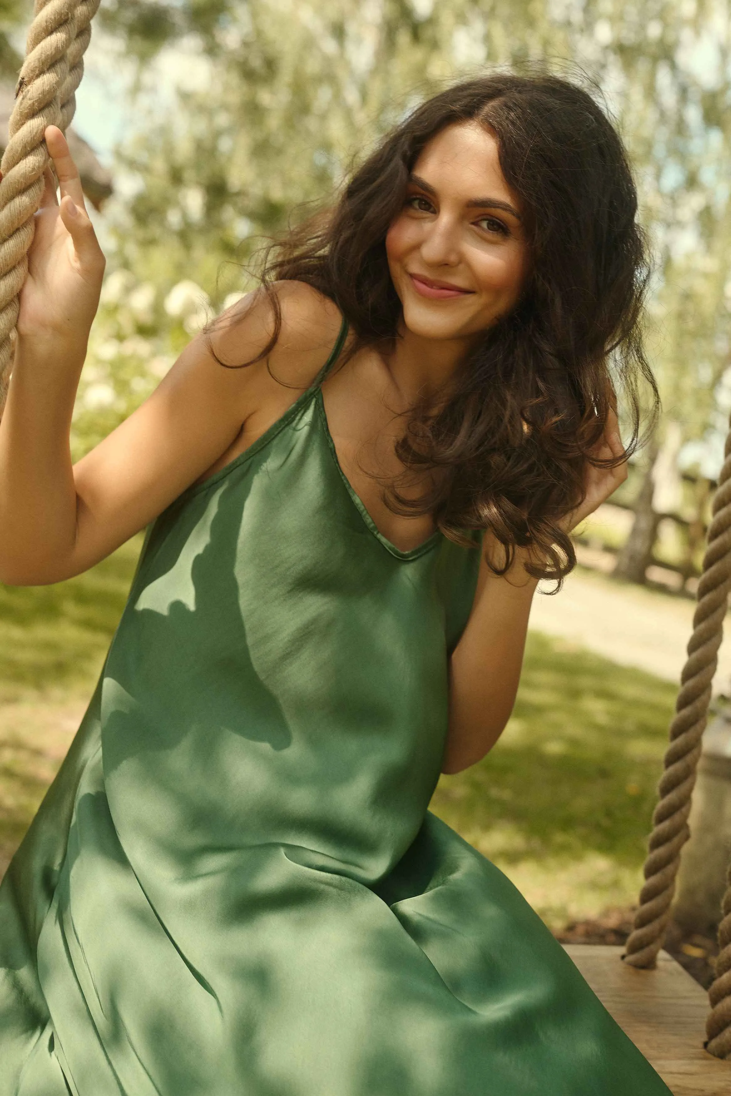 Jade Mirage maxi dress