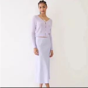 J.Crew Gwyneth slip skirt in Pastel Purple elegant luxury trending