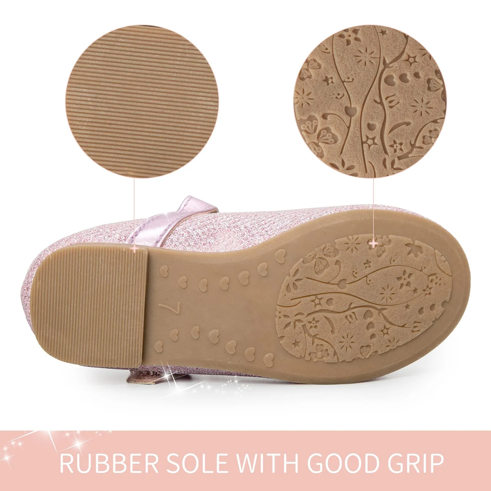 Kids Dress Shoes-Silver/Purple Sequined Mary Jane with Bow Tie