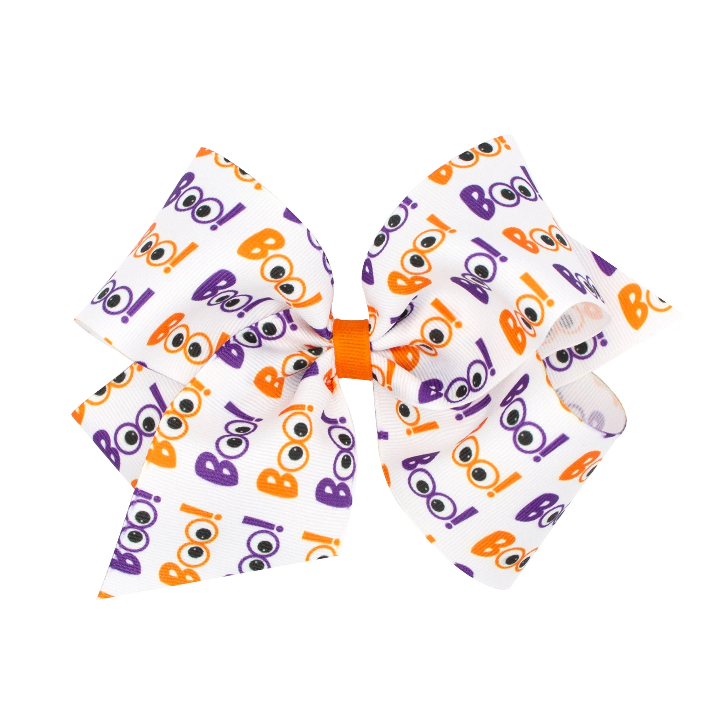 King Halloween Print Hair Bow on Clippie