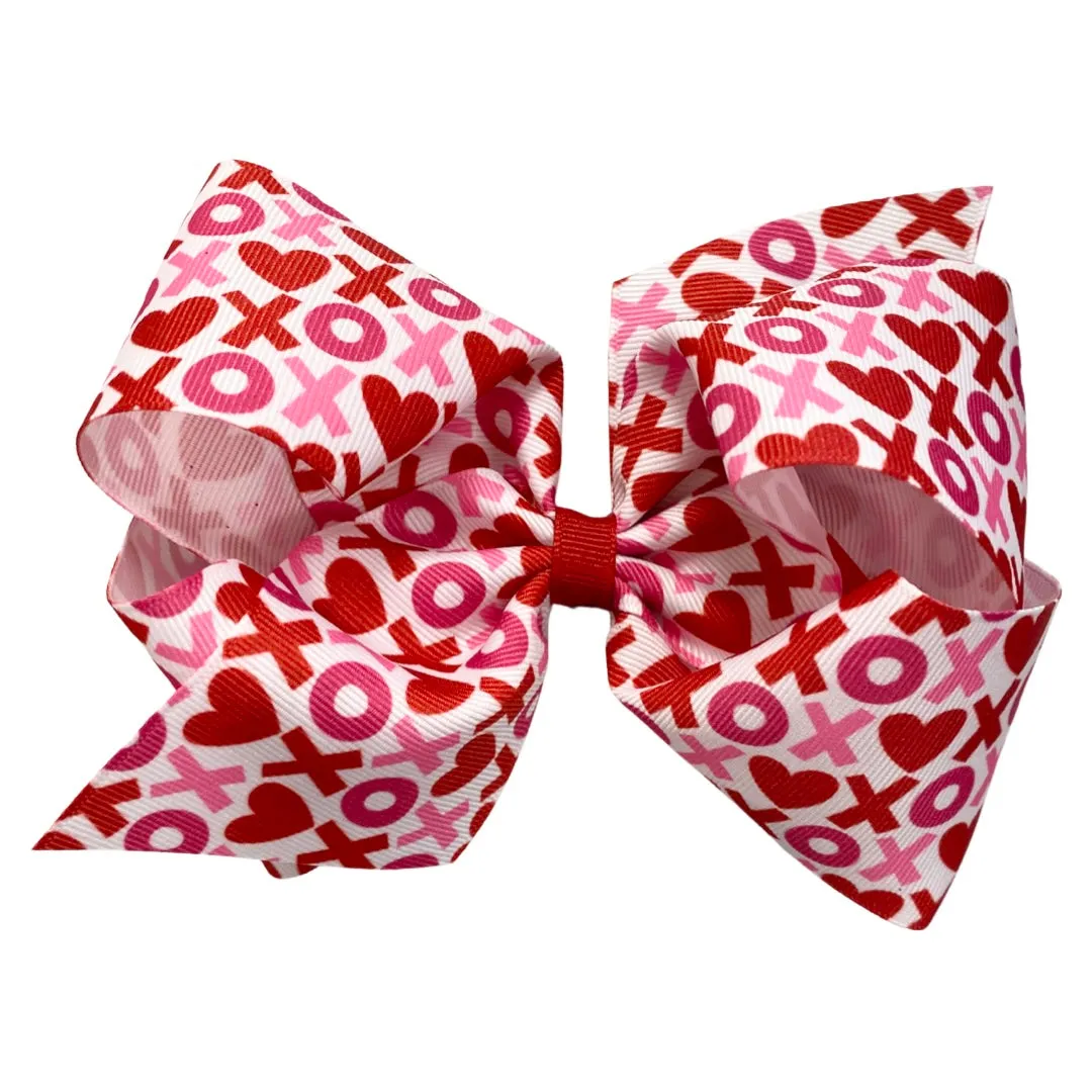 King XOXO Hair Bow on Clippie