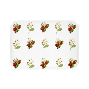 Kitchen Rug-I Love Strawberries Strawberry Print