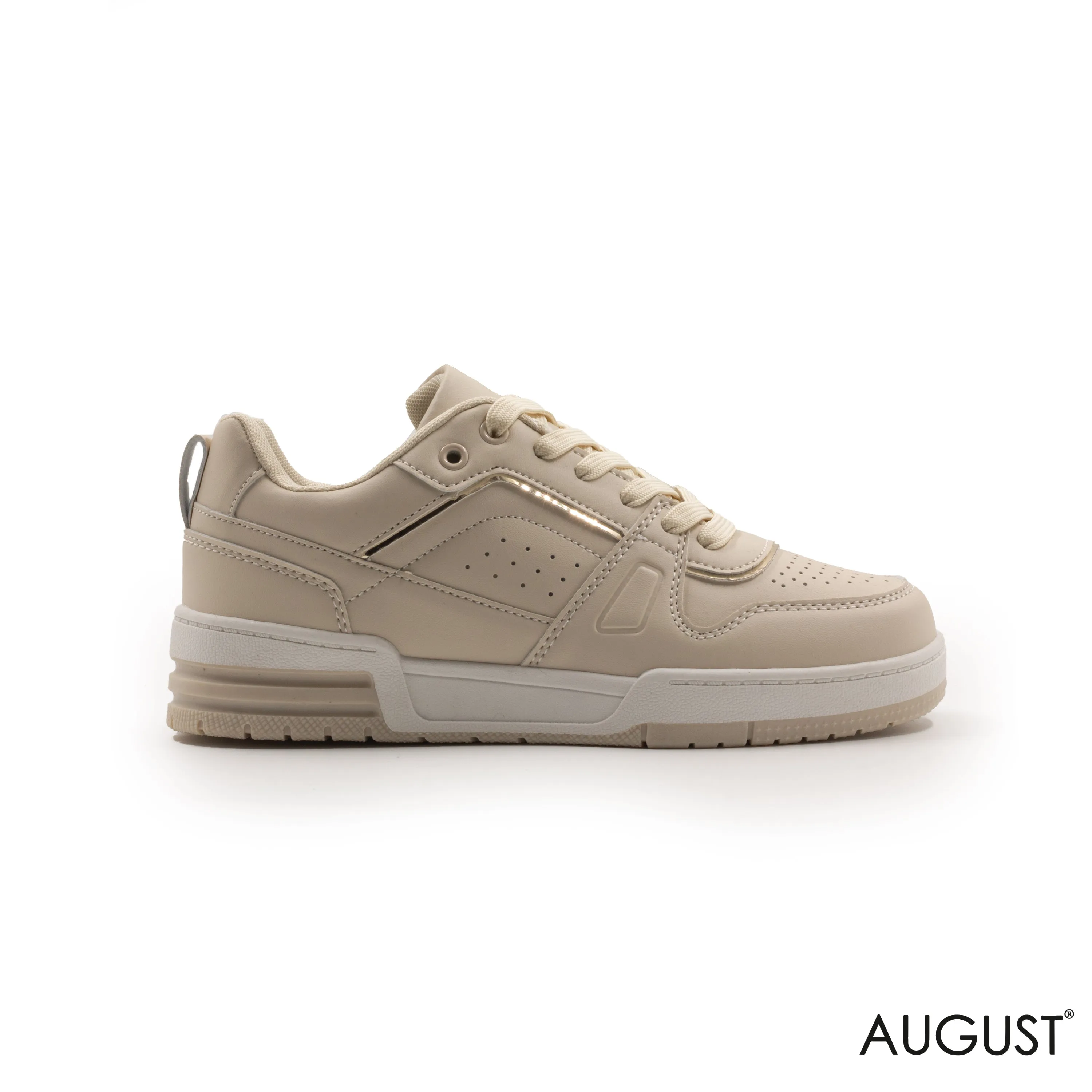 KNIT,RUBBER SOLE, LACE-UP SNEAKERS