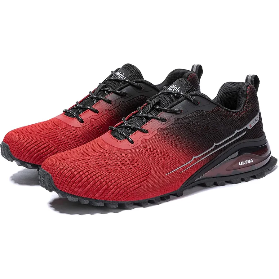 Kricely Men's Trail-Ready Hiking Shoes - Breathable Lightweight Sneakers with Shock Absorption for Gym Training, Mountain Running & Outdoor Adventures