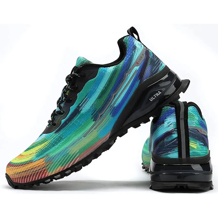 Kricely Men's Trail-Ready Hiking Shoes - Breathable Lightweight Sneakers with Shock Absorption for Gym Training, Mountain Running & Outdoor Adventures
